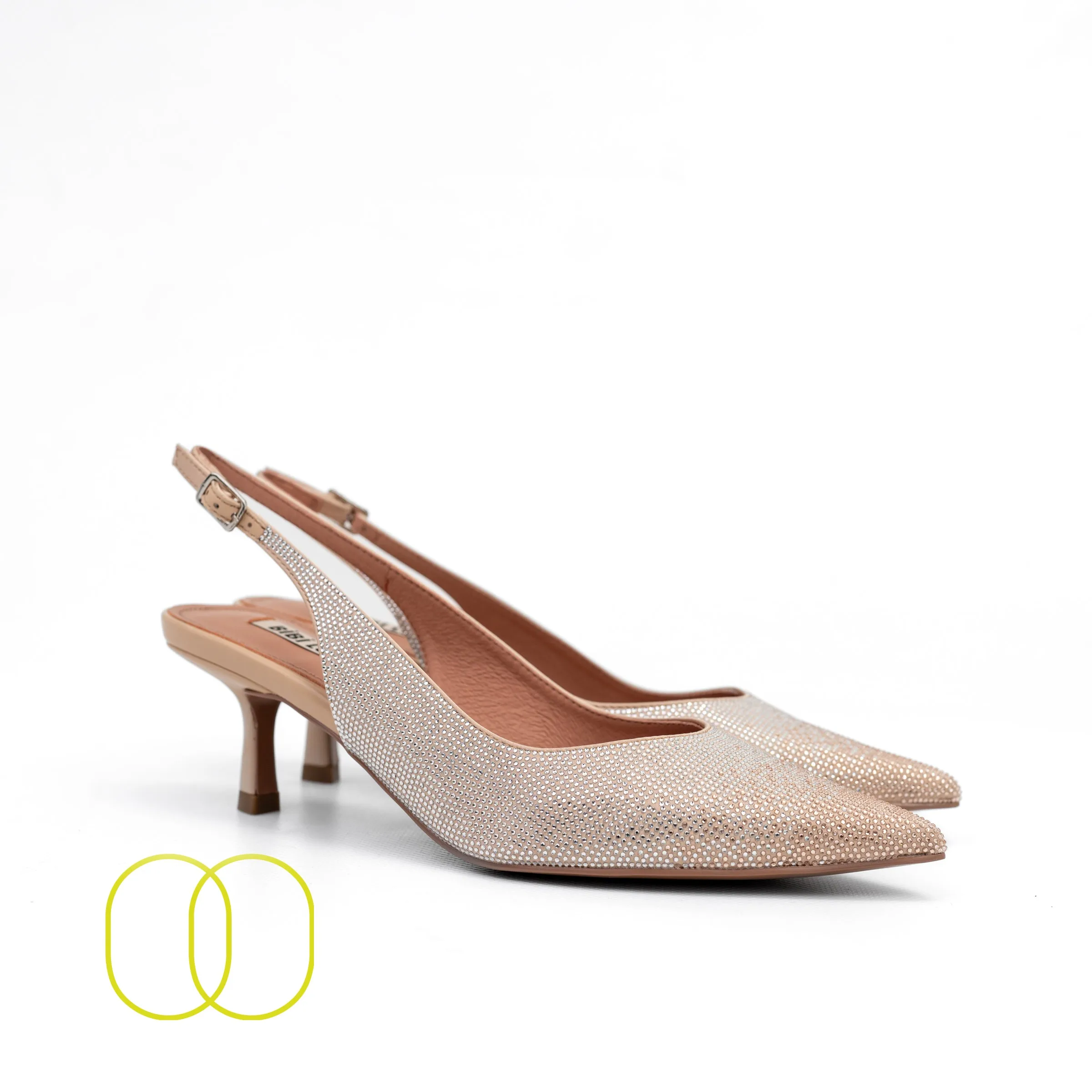 Bibi Lou Slingback with Rhinestones