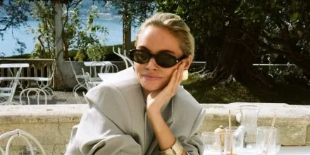 Saint Laurent Sun SL 567 001 - As Seen Zoe Kravitz & Claire Rose Cliteur